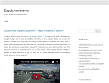 Tablet Screenshot of dayplannerevents.com